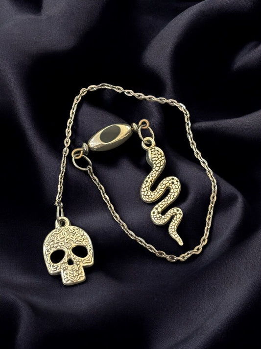 Snake With Skull Pendulum