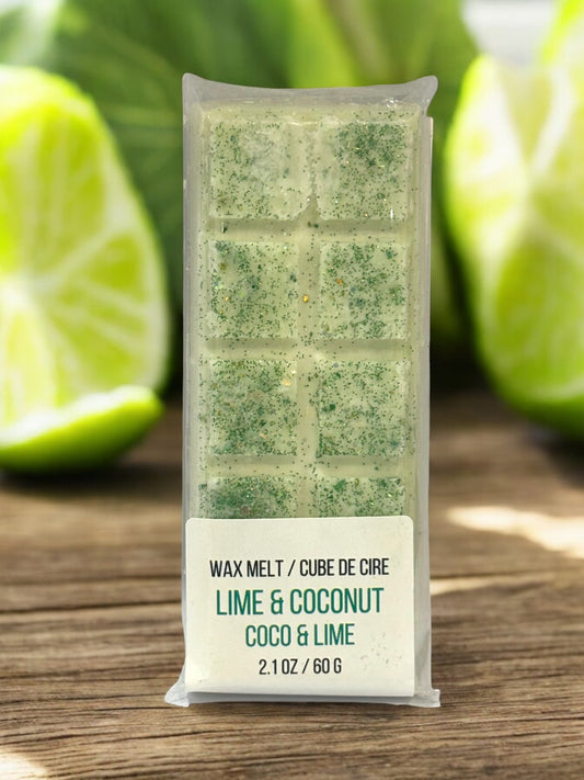 Lime & Coconut | Wax Melt Bar 60g