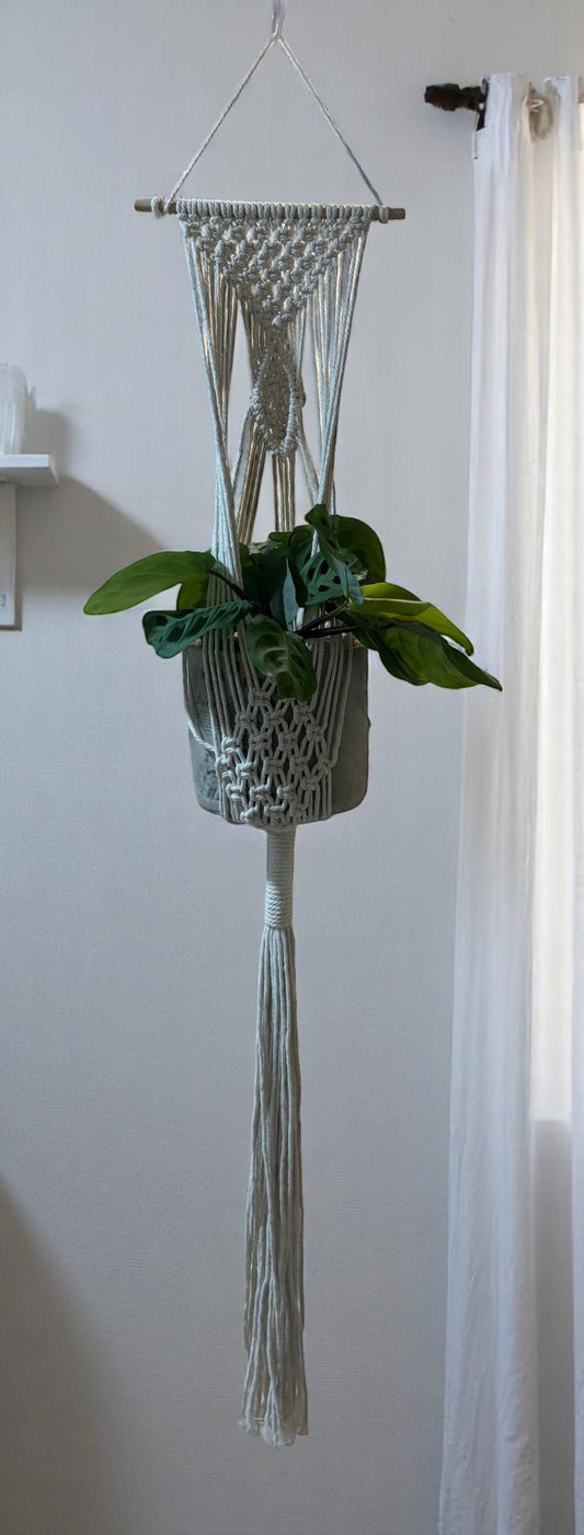 Macrame Plant Hanger – Rhombus Design