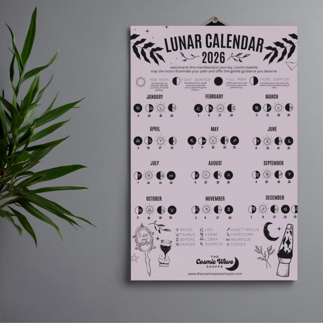 Moonlit Lilac Lunar Calendar
